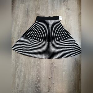 Love Scarlett Black and White Striped Skirt. Size Medium.
